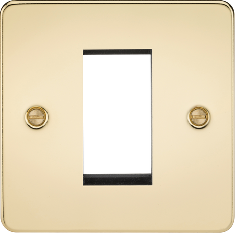 1G Modular Faceplate - Polished Brass