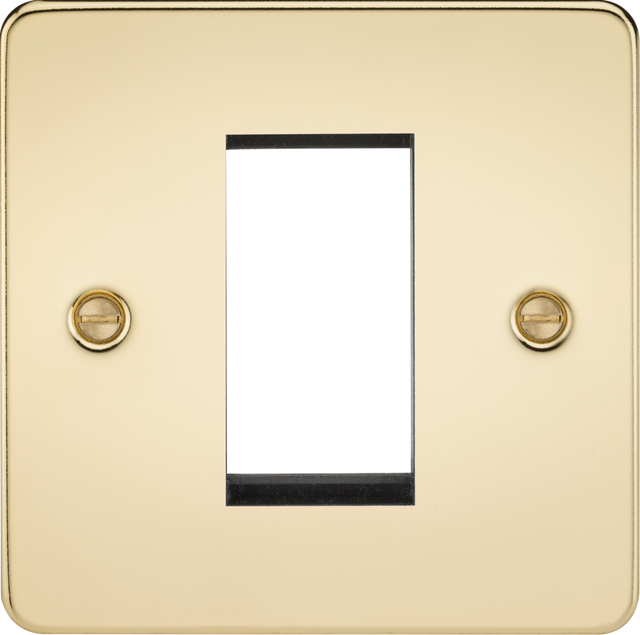 1G Modular Faceplate - Polished Brass