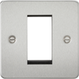 1G Modular Faceplate - Brushed Chrome