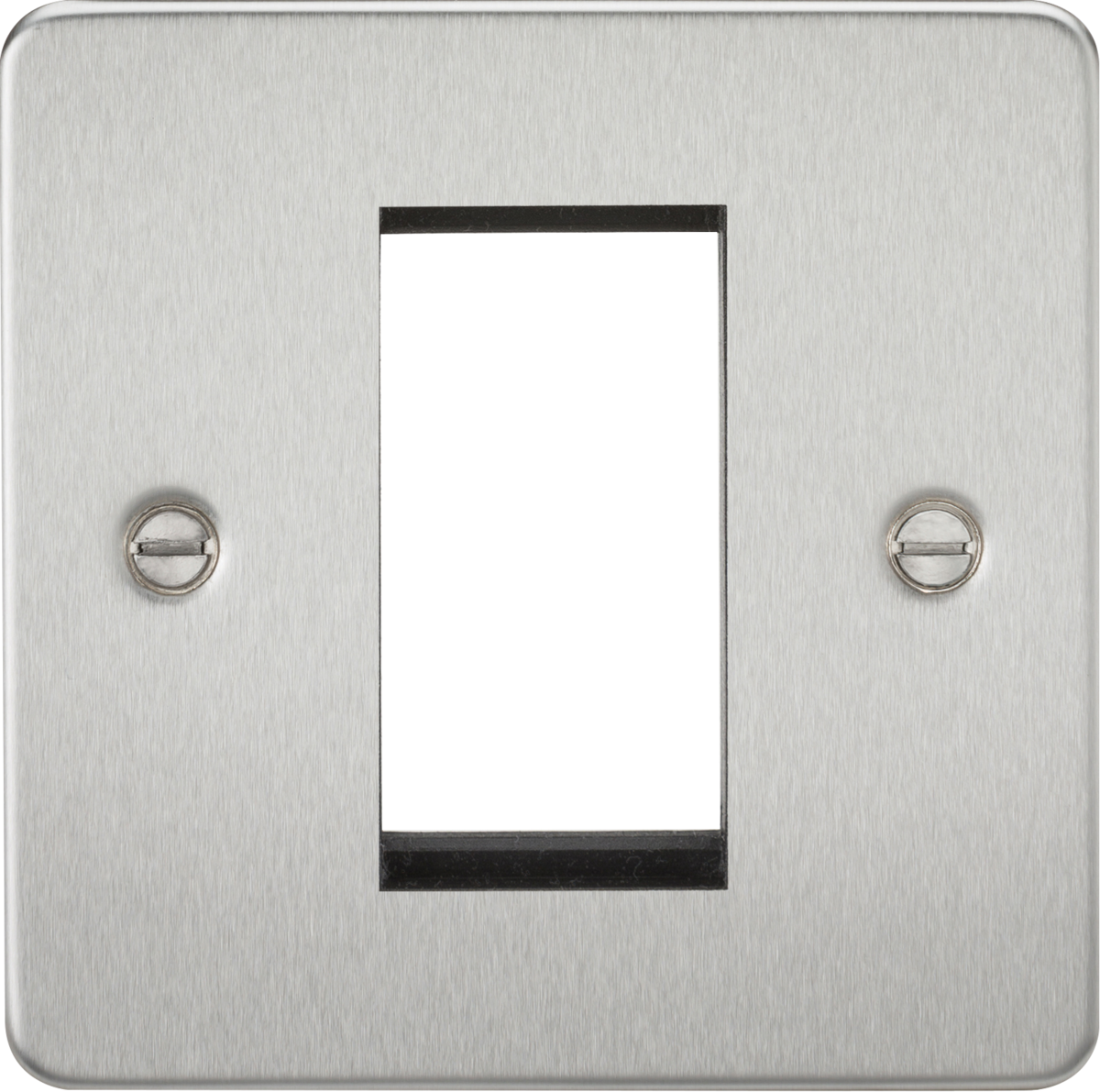 1G Modular Faceplate - Brushed Chrome