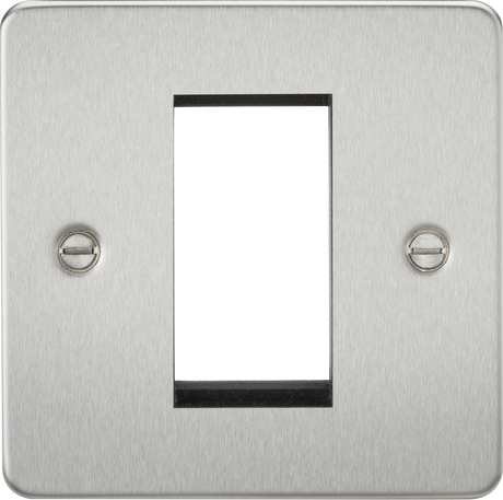 1G Modular Faceplate - Brushed Chrome