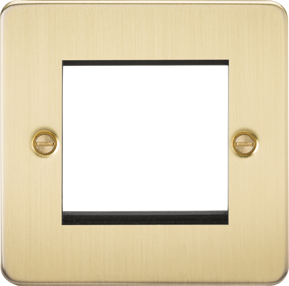 Brushed Brass 2G Modular Faceplate for Euro Modules