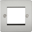 ML Accessories 2G Modular Faceplate - Brushed Chrome