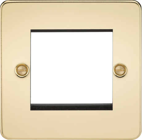 2G Modular Faceplate - Polished Brass