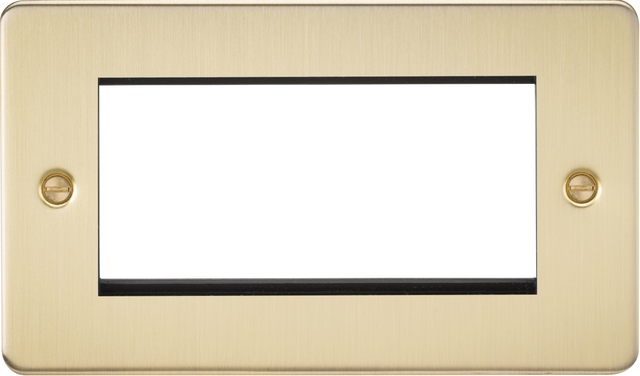 4G Modular Faceplate - Bushed Brass by ML Accessories