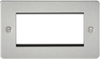 4G Modular Faceplate - Brushed Chrome