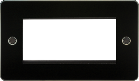 4G Modular Faceplate - Gunmetal - Suitable for Euro Modules