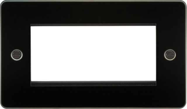 4G Modular Faceplate - Gunmetal - Suitable for Euro Modules
