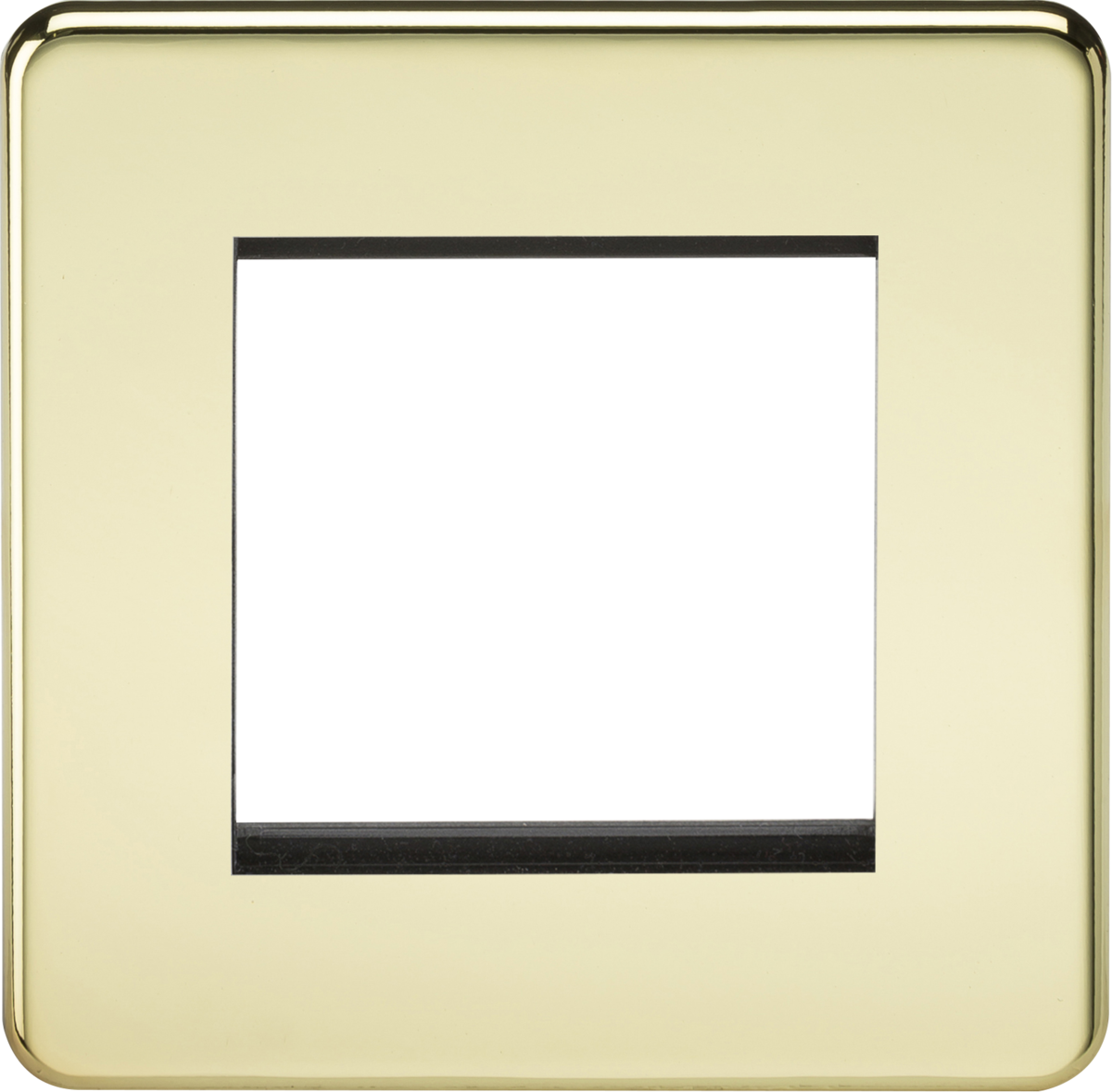 2G Modular Faceplate - Polished Brass