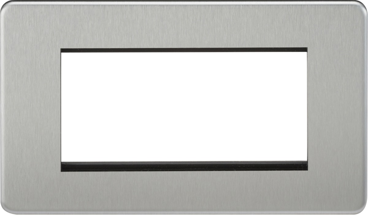 4G Modular Faceplate - Brushed Chrome