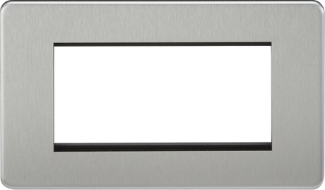 4G Modular Faceplate - Brushed Chrome