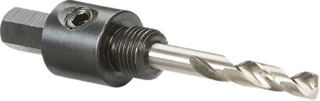 A4 Size Arbor with Pilot Drill Bit - Black Steel