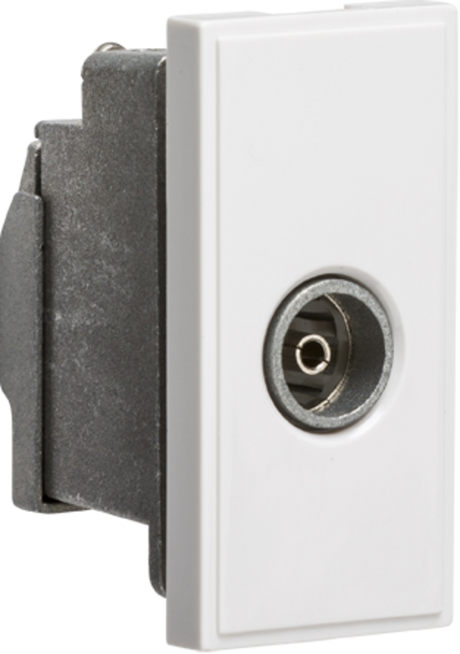 ML Accessories Screened TV Outlet 25 x 50mm - White