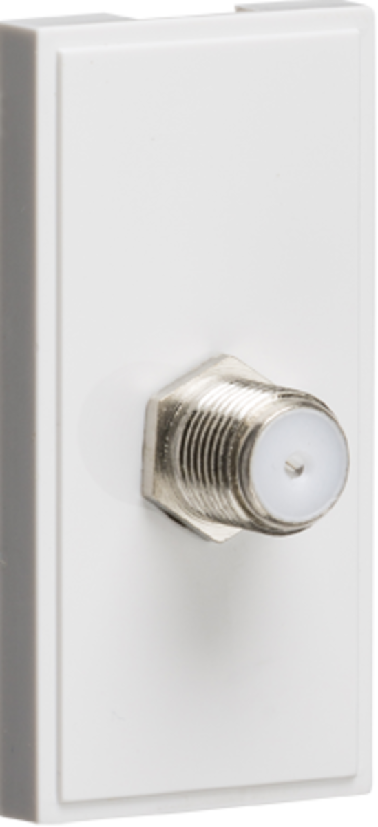 SAT TV Outlet Module 25 x 50mm - White
