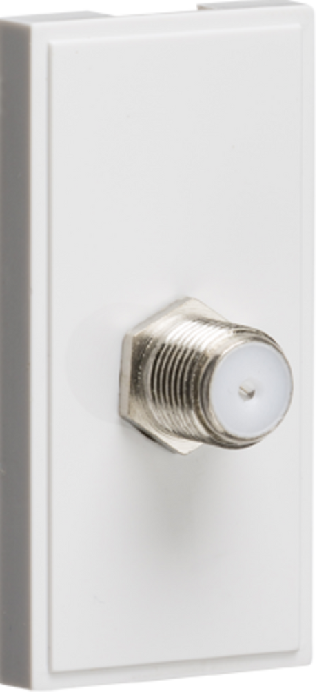 SAT TV Outlet Module 25 x 50mm - White