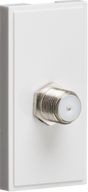 SAT TV Outlet Module 25 x 50mm - White