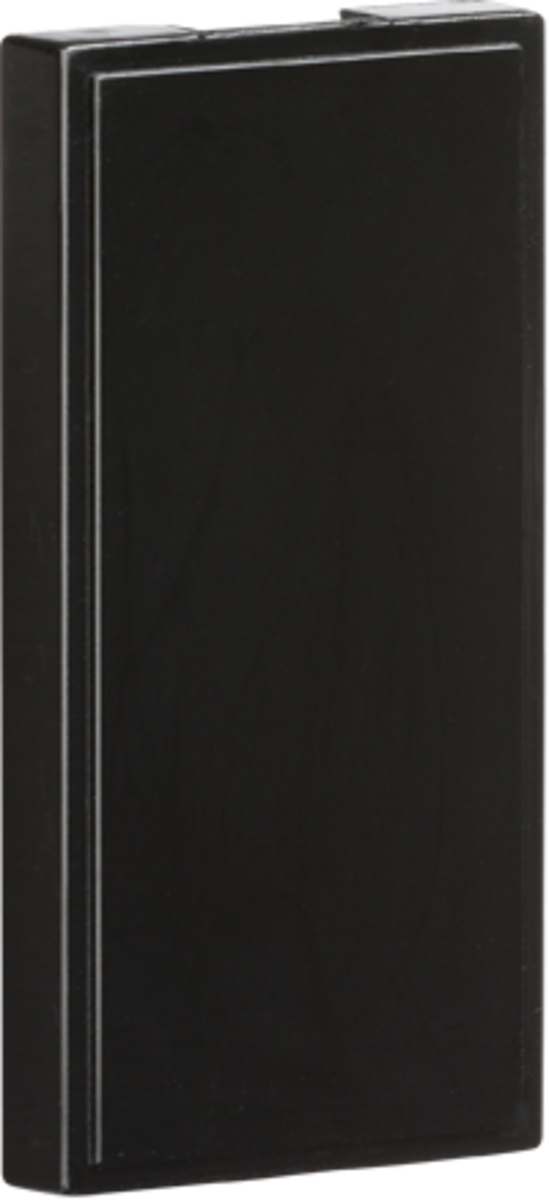 Half Blanking Modules - Pack of 10 - Black, 25 x 50mm