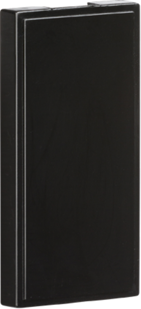 Half Blanking Modules - Pack of 10 - Black, 25 x 50mm