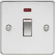 Polished Chrome 45A DP Switch with Neon Indicator