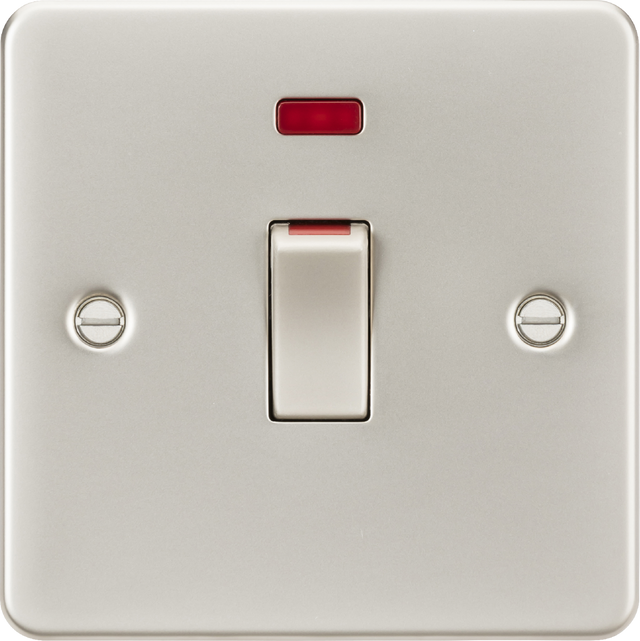 45A DP Switch with Neon - Pearl