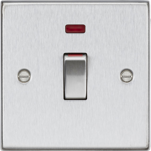 ML Accessories 45A DP Switch with Neon - Brushed Chrome