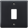 1G Grid Faceplate - Part M Compliant, Anthracite Finish