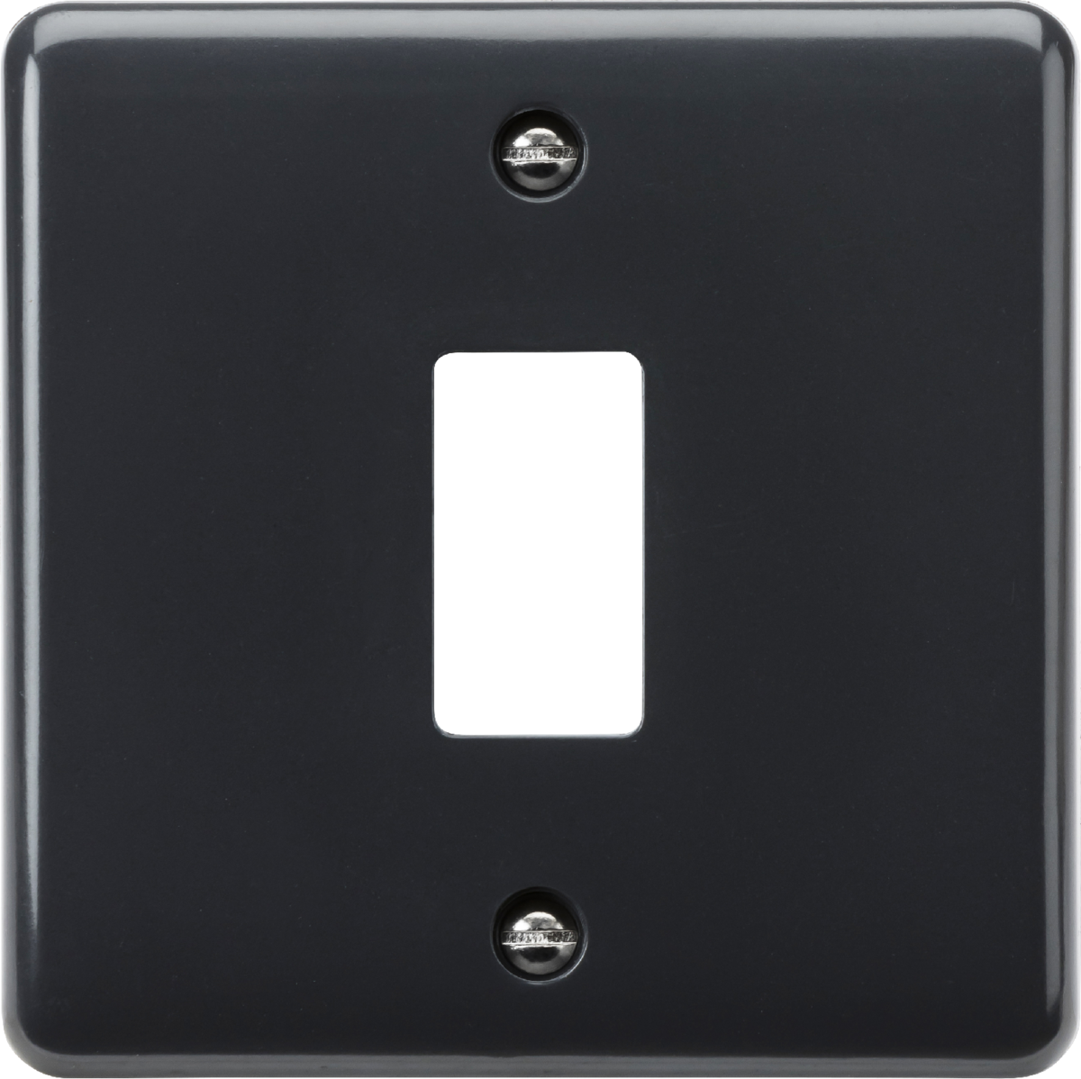 1G Grid Faceplate - Part M Compliant, Anthracite Finish