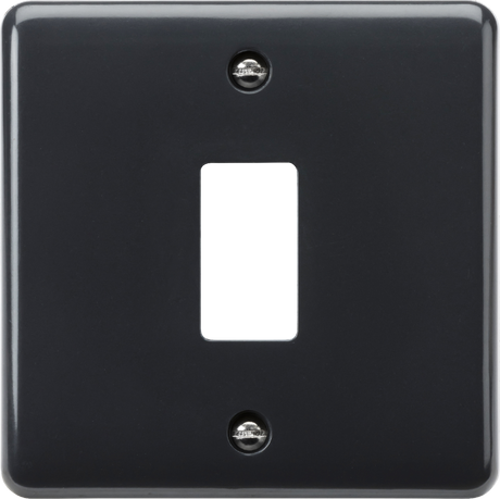 1G Grid Faceplate - Part M Compliant, Anthracite Finish