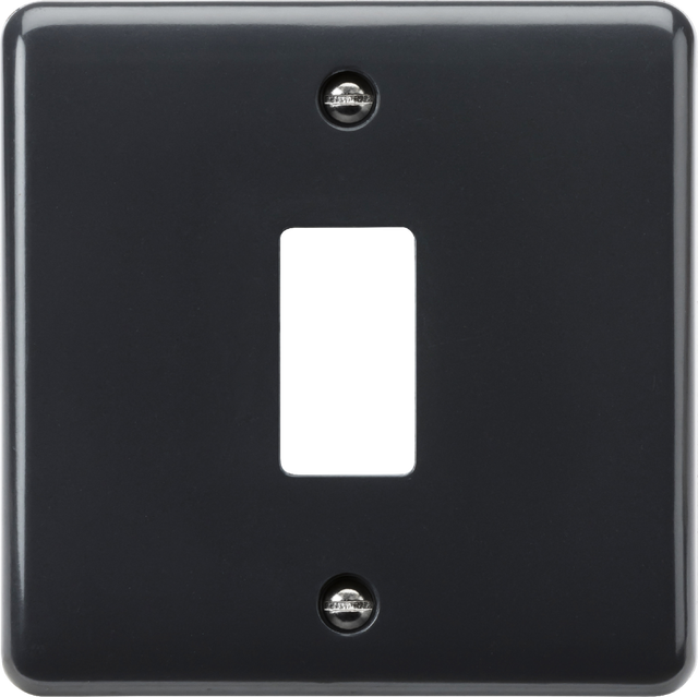 1G Grid Faceplate - Part M Compliant, Anthracite Finish