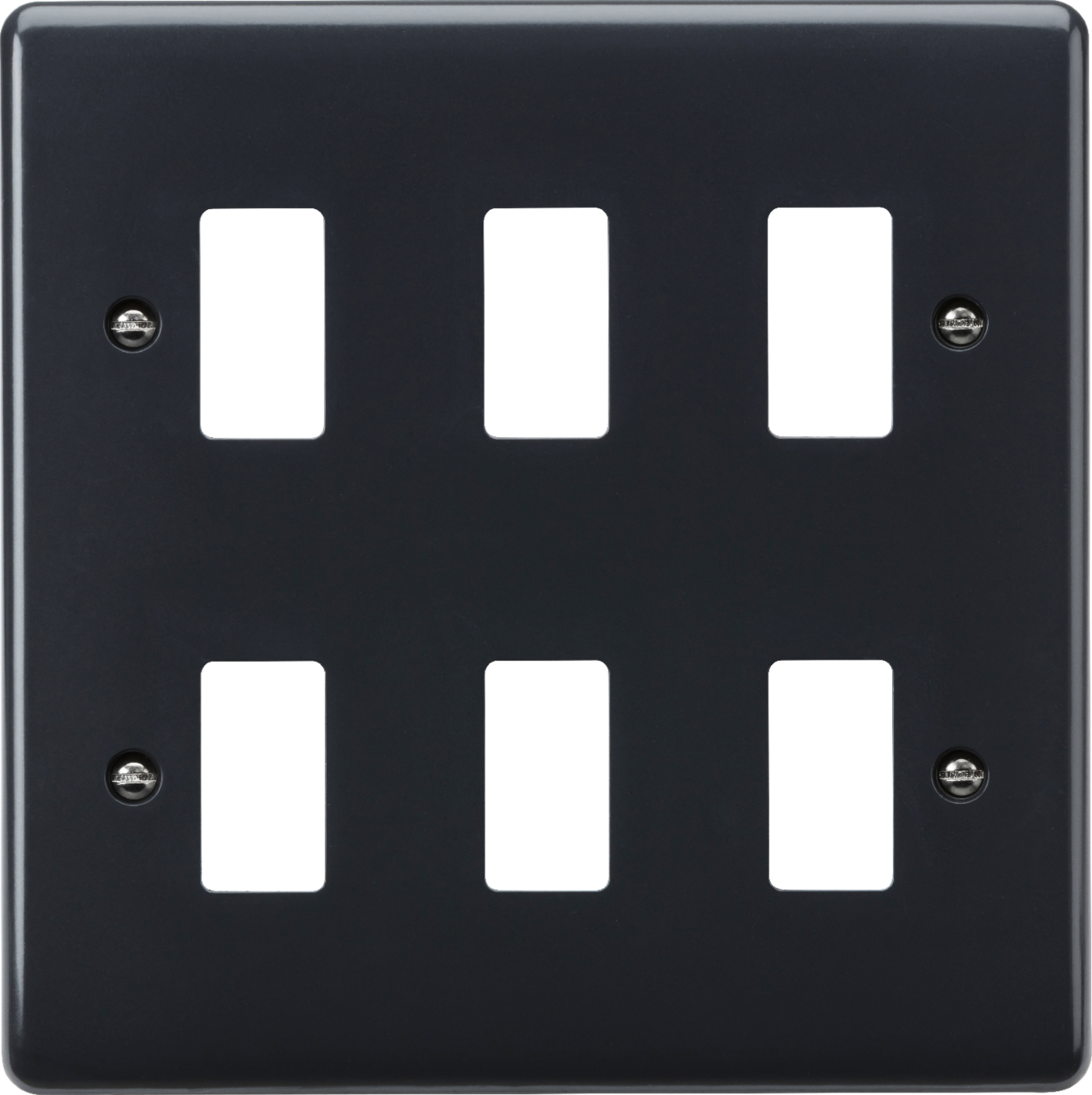 6G Grid Faceplate Part M Compliant - Anthracite