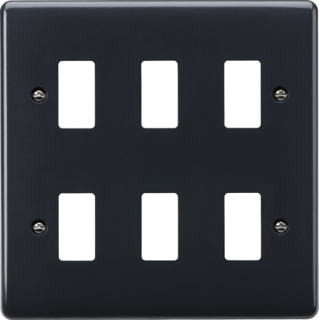 6G Grid Faceplate Part M Compliant - Anthracite