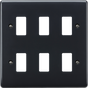 6G Grid Faceplate Part M Compliant - Anthracite
