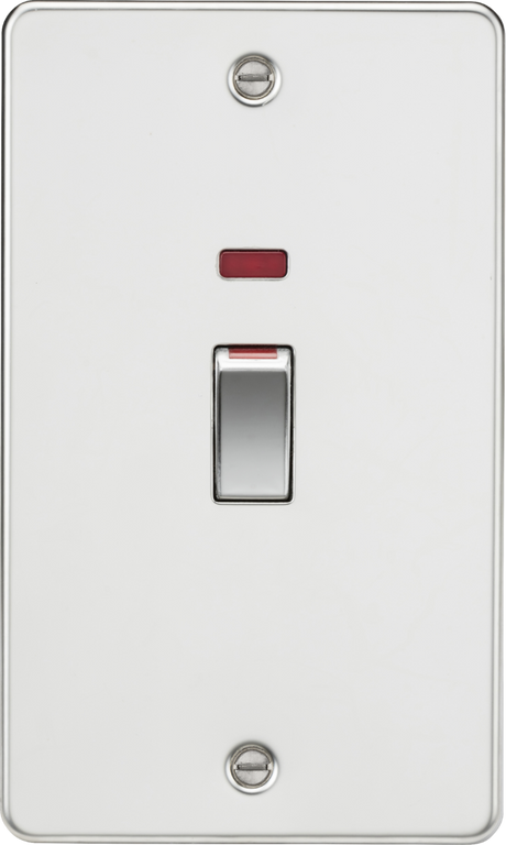 Polished Chrome 45A DP Switch with Neon - 2G Size
