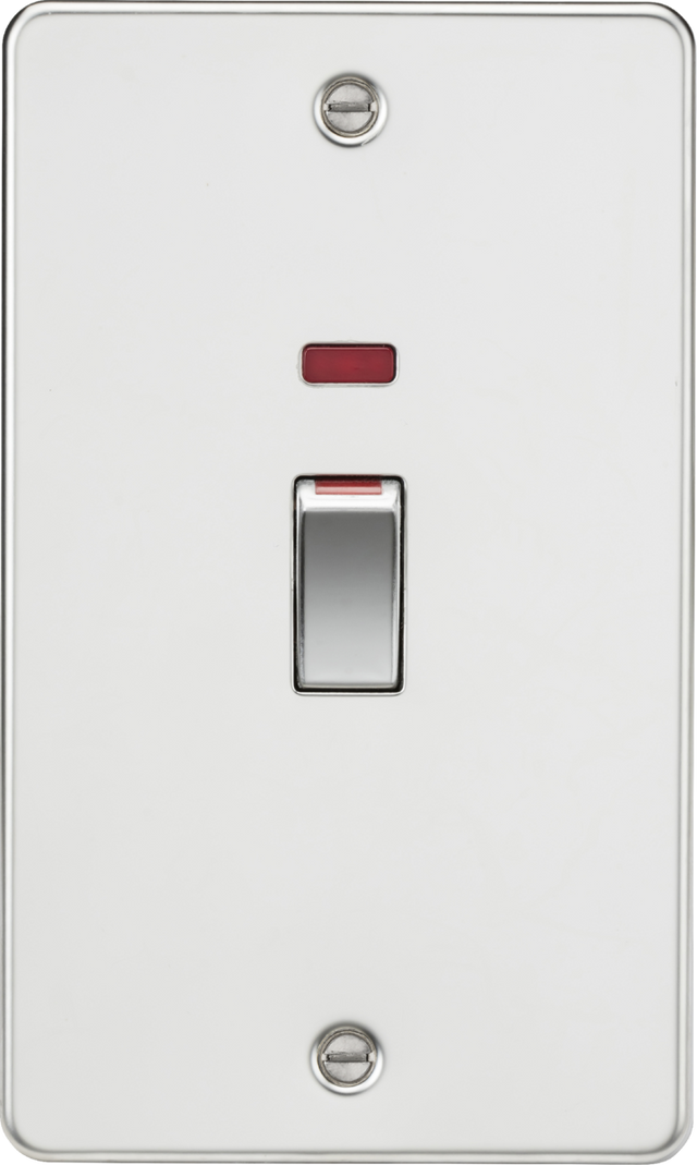 Polished Chrome 45A DP Switch with Neon - 2G Size