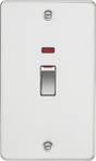 Polished Chrome 45A DP Switch with Neon - 2G Size