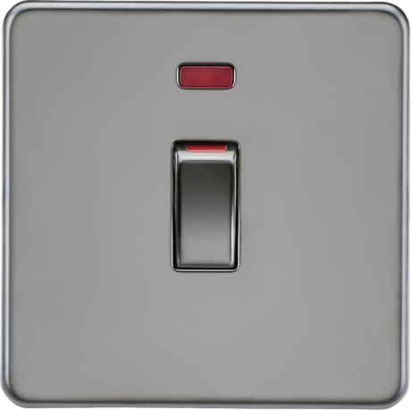 45A DP Switch with Neon - Black Nickel - 1G Size