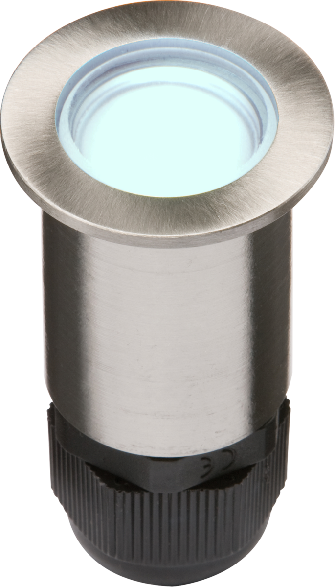 IP67 24V Small Stainless Steel Ground Fitting with 4 Blue LEDs