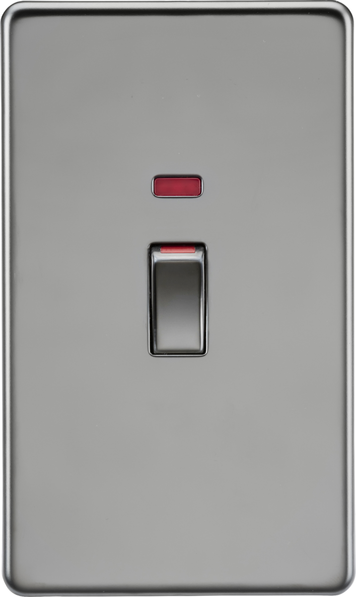 45A DP Switch with Neon - Black Nickel
