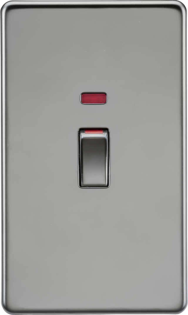 45A DP Switch with Neon - Black Nickel