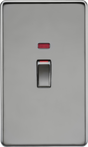 45A DP Switch with Neon - Black Nickel
