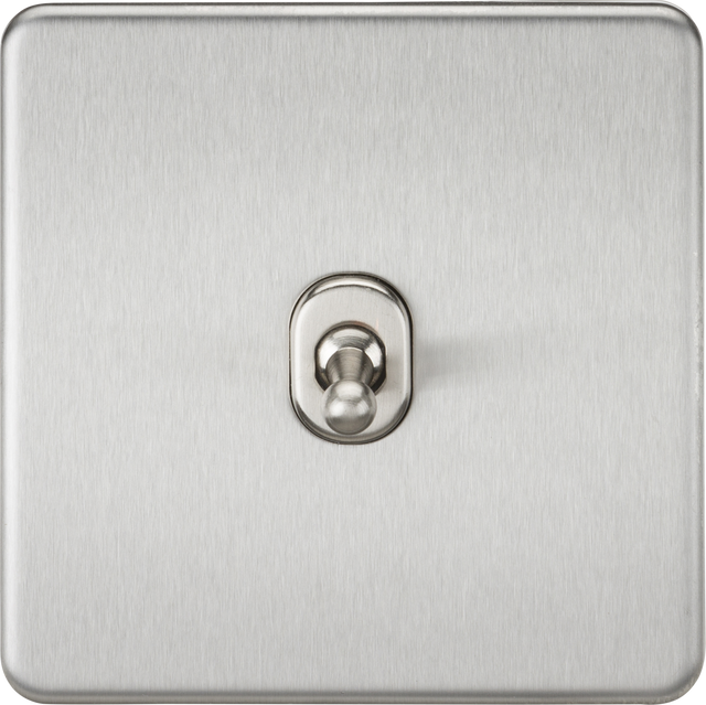 Brushed Chrome 10AX 1G Intermediate Toggle Switch