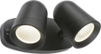 230V IP65 18W LED Black Twin Spot Floodlight