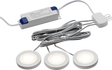2.5W LED Dimmable Under Cabinet Lights Pack of 3 in White