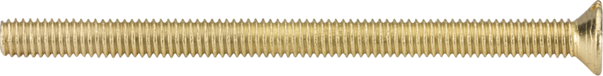 M3.5 x 50mm Flat-Head Countersunk Electrical Socket Screw - Brass