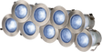 IP65 230V 10x 0.2W Blue LED Kit - Stainless Steel Bezel