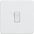 20A 1G DP Switch - Matt White, Screwless Low Profile Design