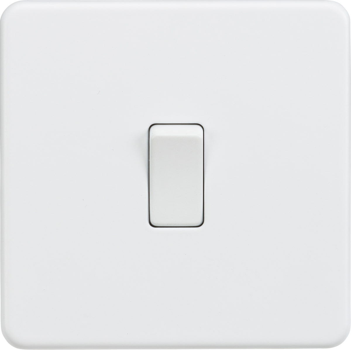 20A 1G DP Switch - Matt White, Screwless Low Profile Design