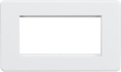 4G Modular Faceplate - Screwless Design in Matt White
