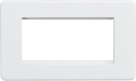 4G Modular Faceplate - Screwless Design in Matt White
