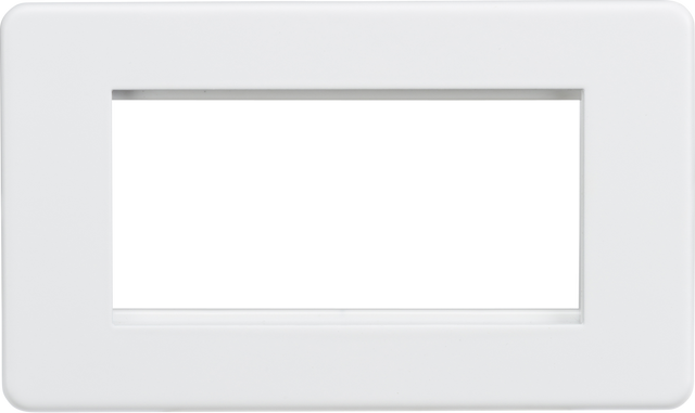 4G Modular Faceplate - Screwless Design in Matt White
